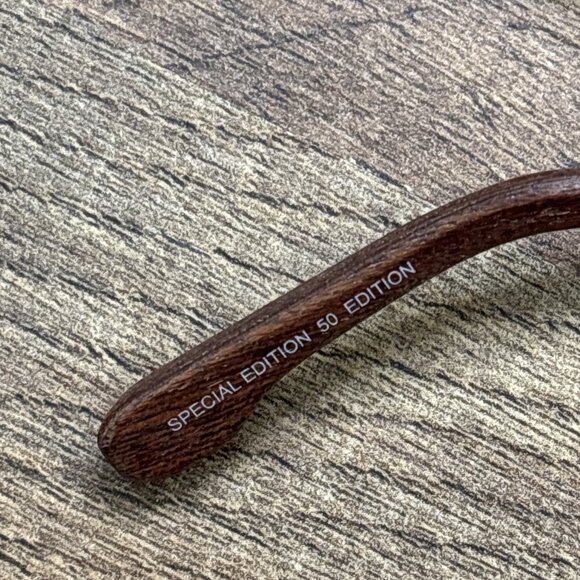 Web Eyewear Polarized Wood Grain Aviator Sunglasses 50th Anniversary Collection - Picture 5 of 10